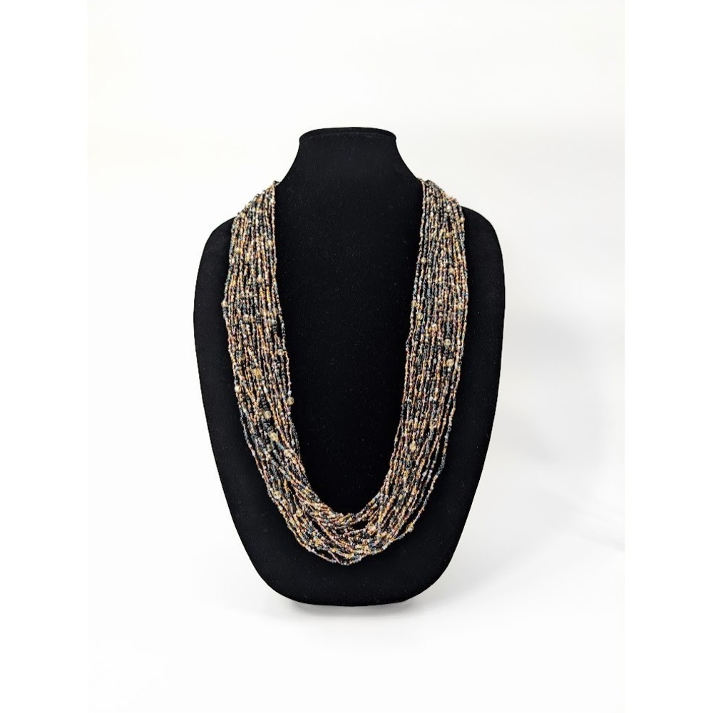 VTG Joan Rivers Multi Strand Necklace Torsade Czech Glass Classics‎ Collection